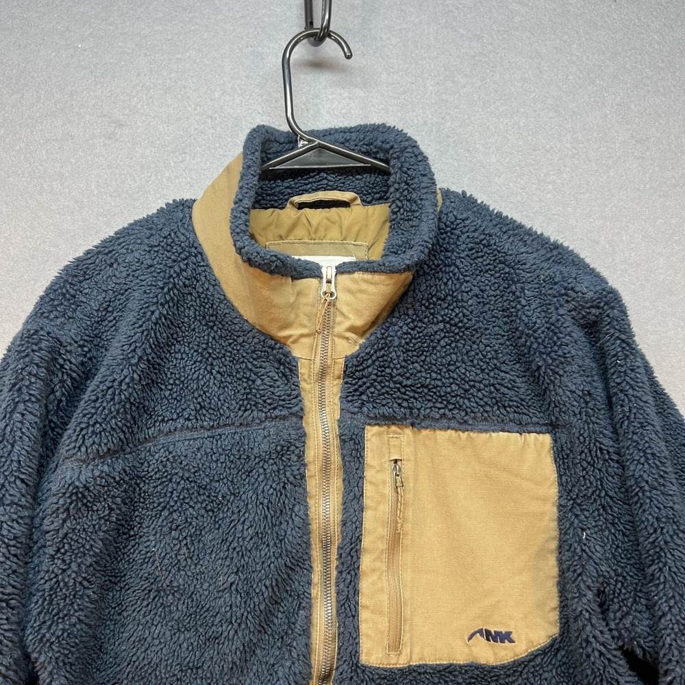Mountain Khakis Fourteener Fleece Jacket Mens Large Blue Sherpa Lined Outdoor - Picture 2 of 13
